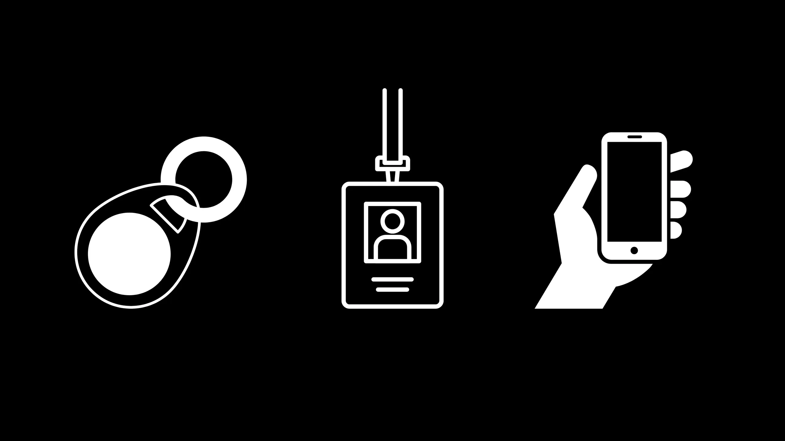 Astra Security business security systems allow you to enter via multiple means. From security badges, mobile phone, or key bfobs.